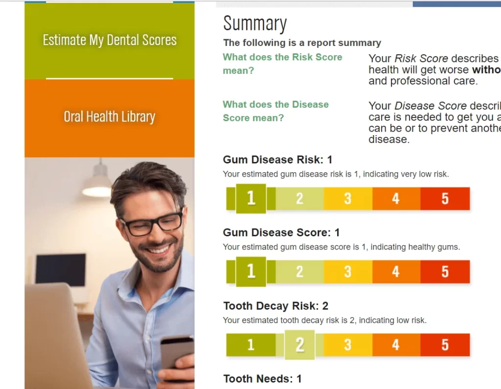 self assesment screenshot