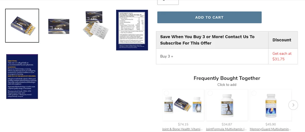 Omega 3 softgel screenshot