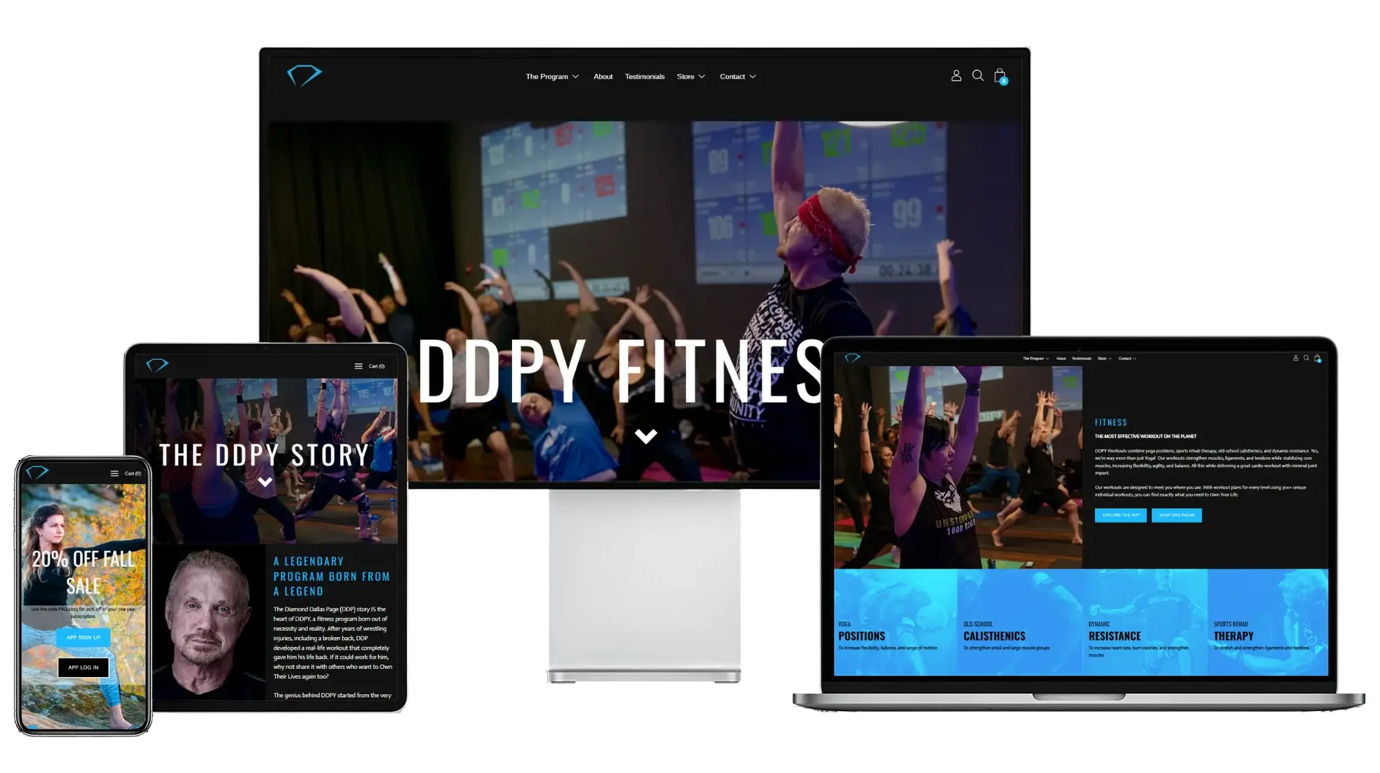DDP Yoga on Desktop and Mobile