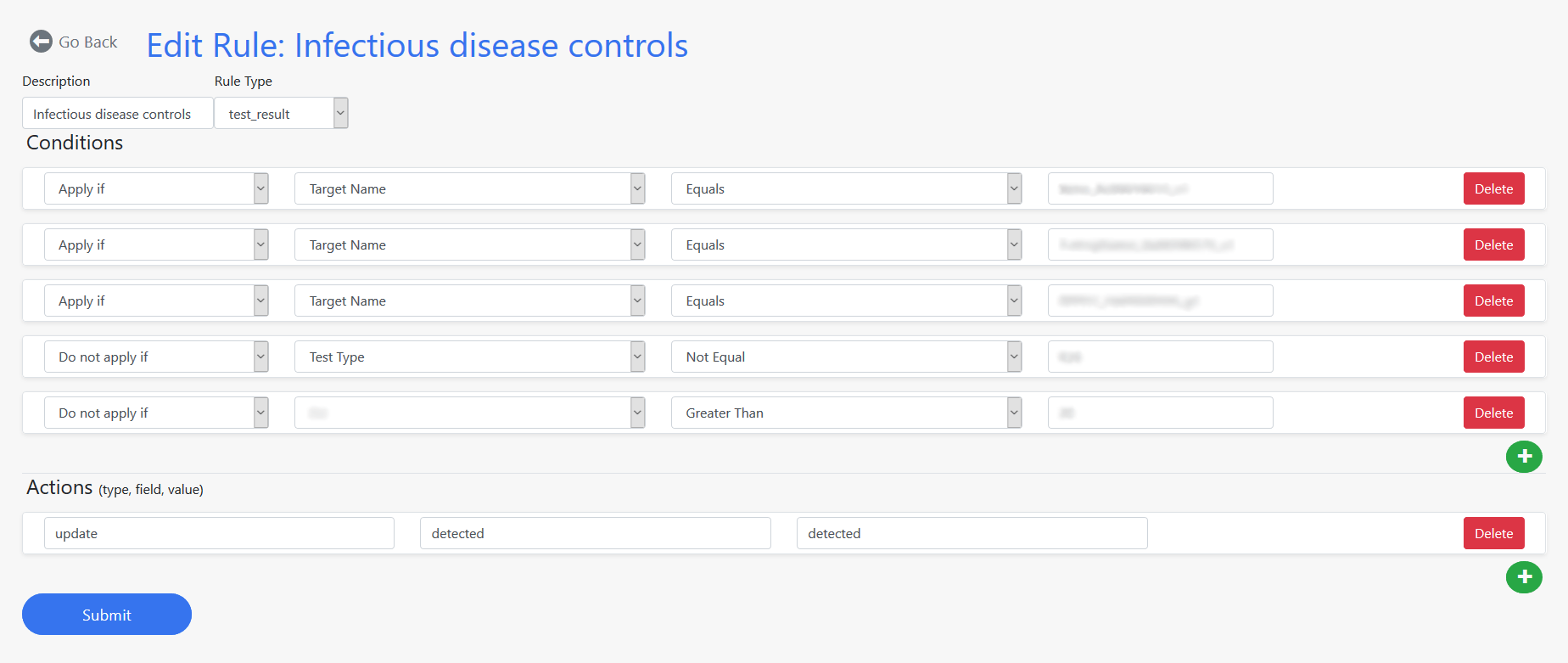 decision_engine_framework Decision engine framework / Edit Rule: Infectious disease controls