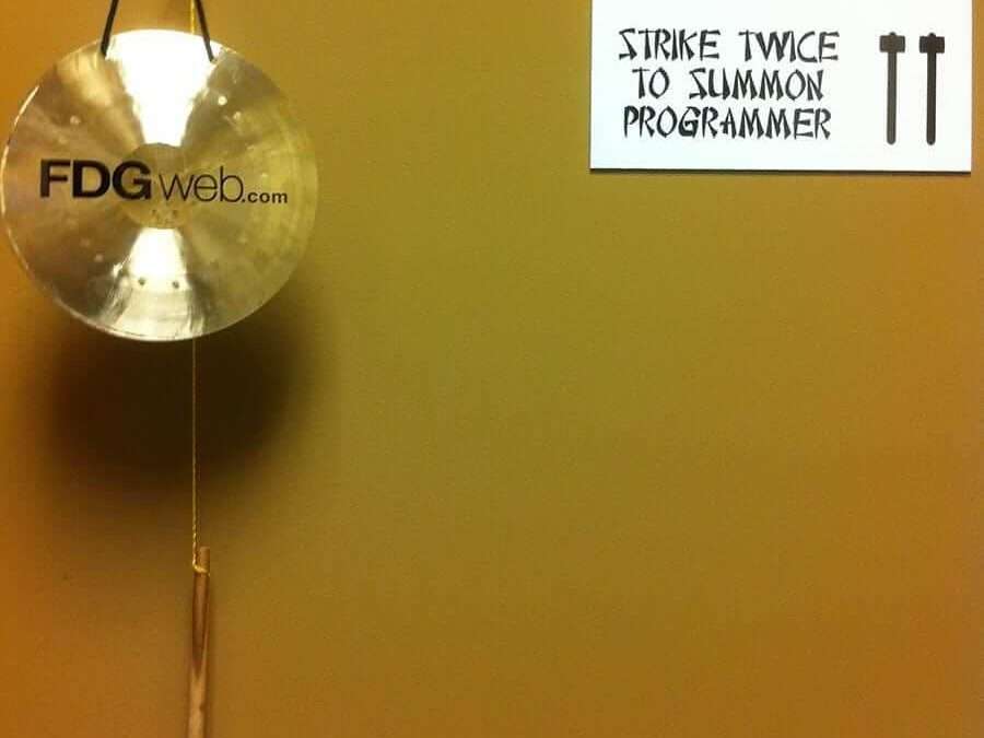 Web Designer & Developer Doorbell Gong