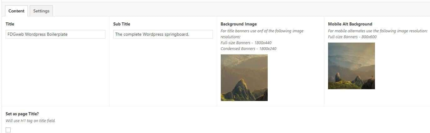 FDGweb Wordpress Boilerplate