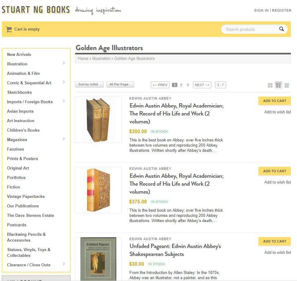 stuartng "Stuart NG Books" Golden Age Illustrators illustration section page