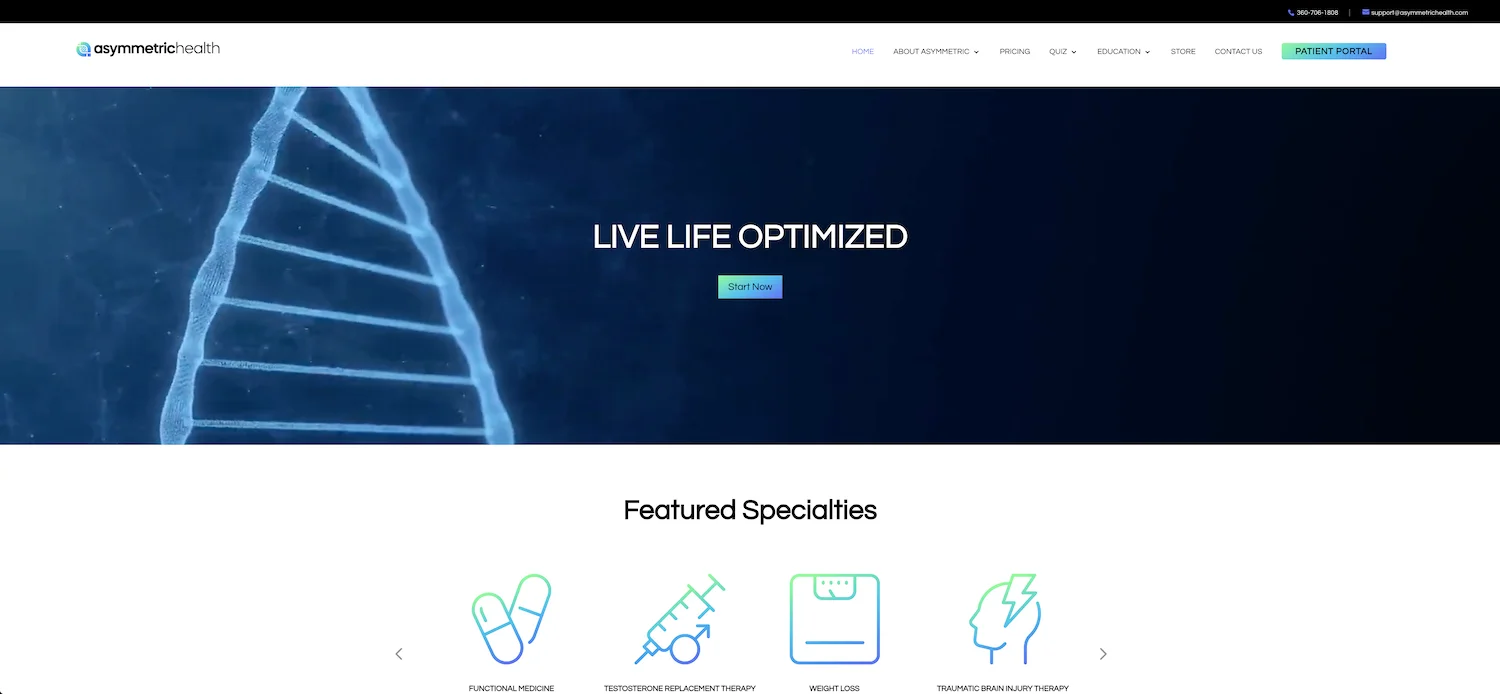 Screen Shot 2024-03-19 at 1.44.12 PM screenshot of asymmetric health homepage