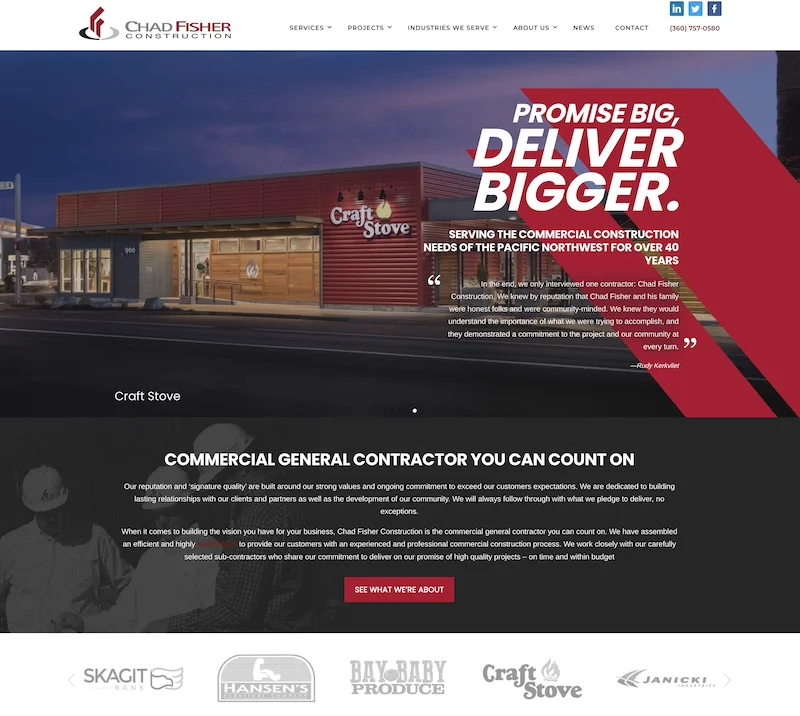 family care network homepage screenshot