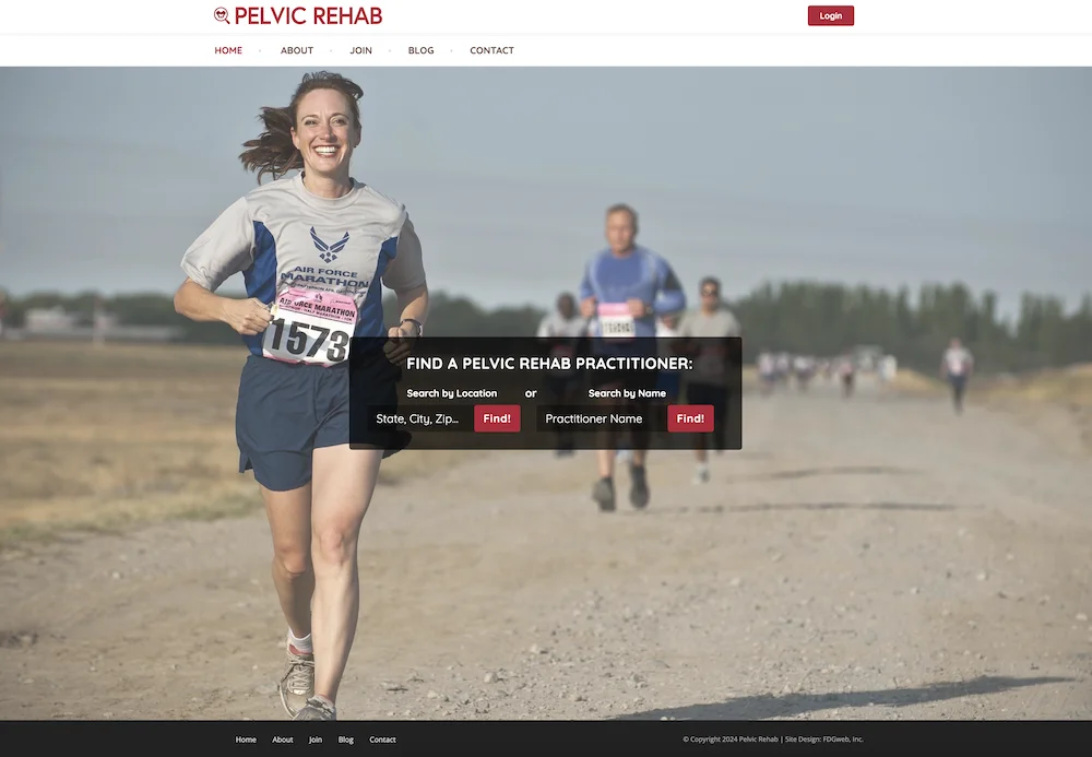 Pelvic rehab screenshot