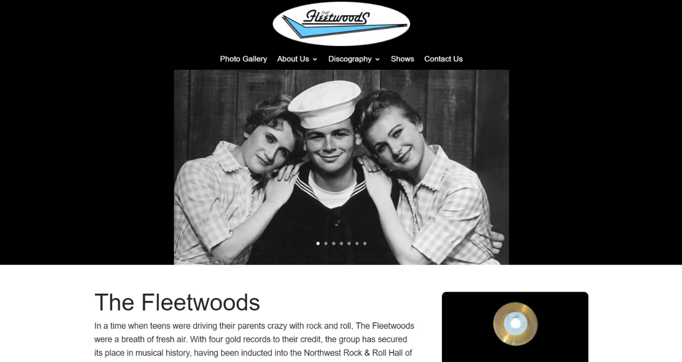 Fleetwoods homepage