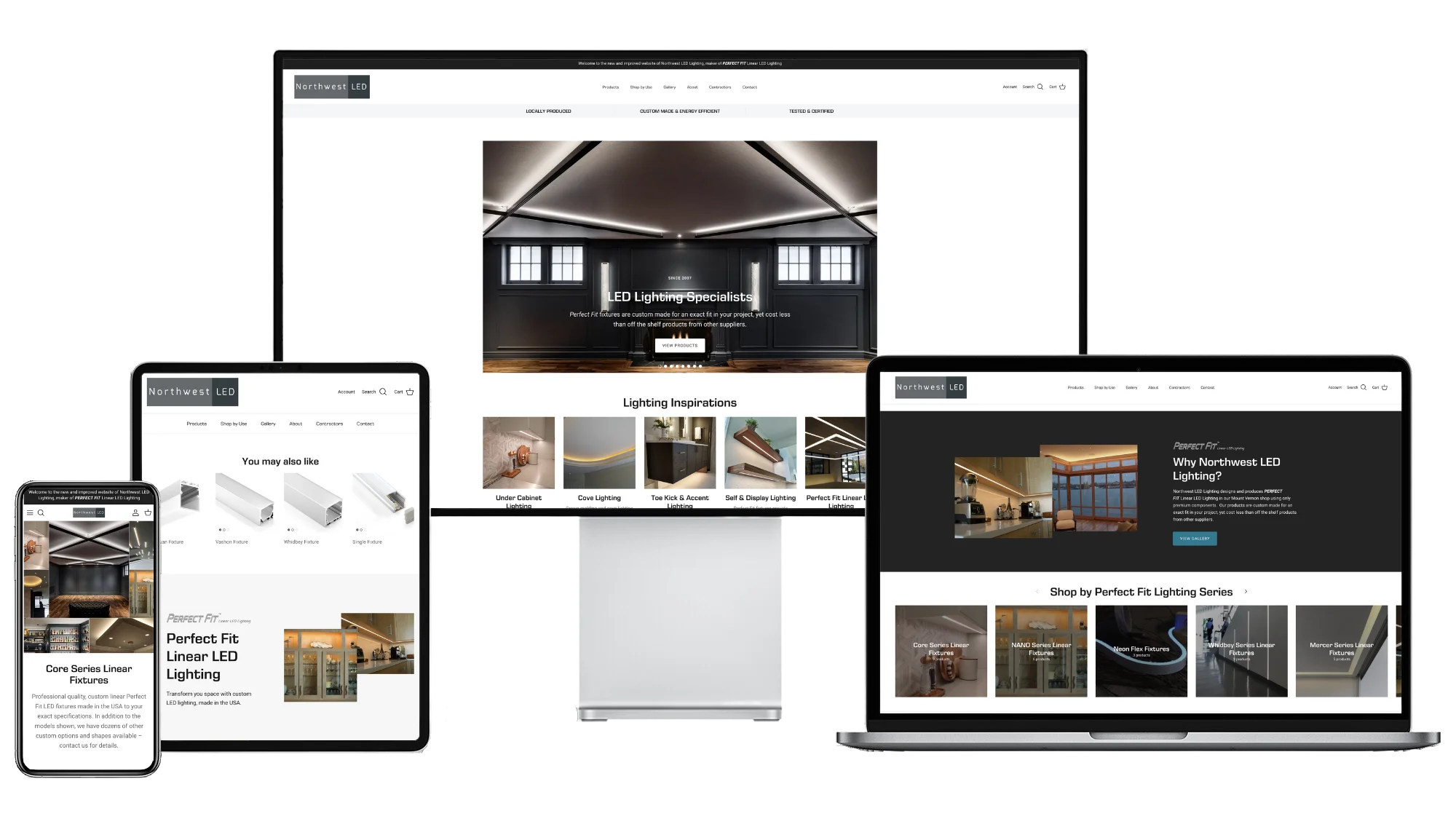 Northwest LED on mobile, tablet, desktop, and laptop