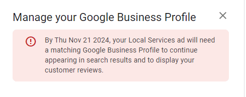 local services notification