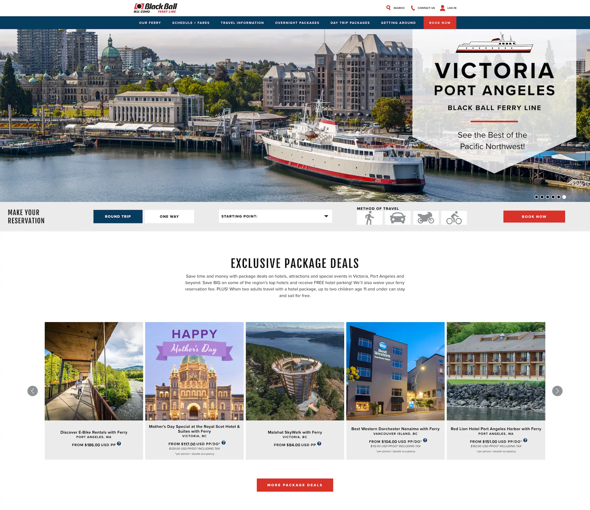 Cohoferry homepage